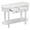 White, variant on Aukfa Retro Console Table with Two Drawers and Shelf for Entryway/Living Rooms/Hallway, Oval-Shaped Tabletop, White