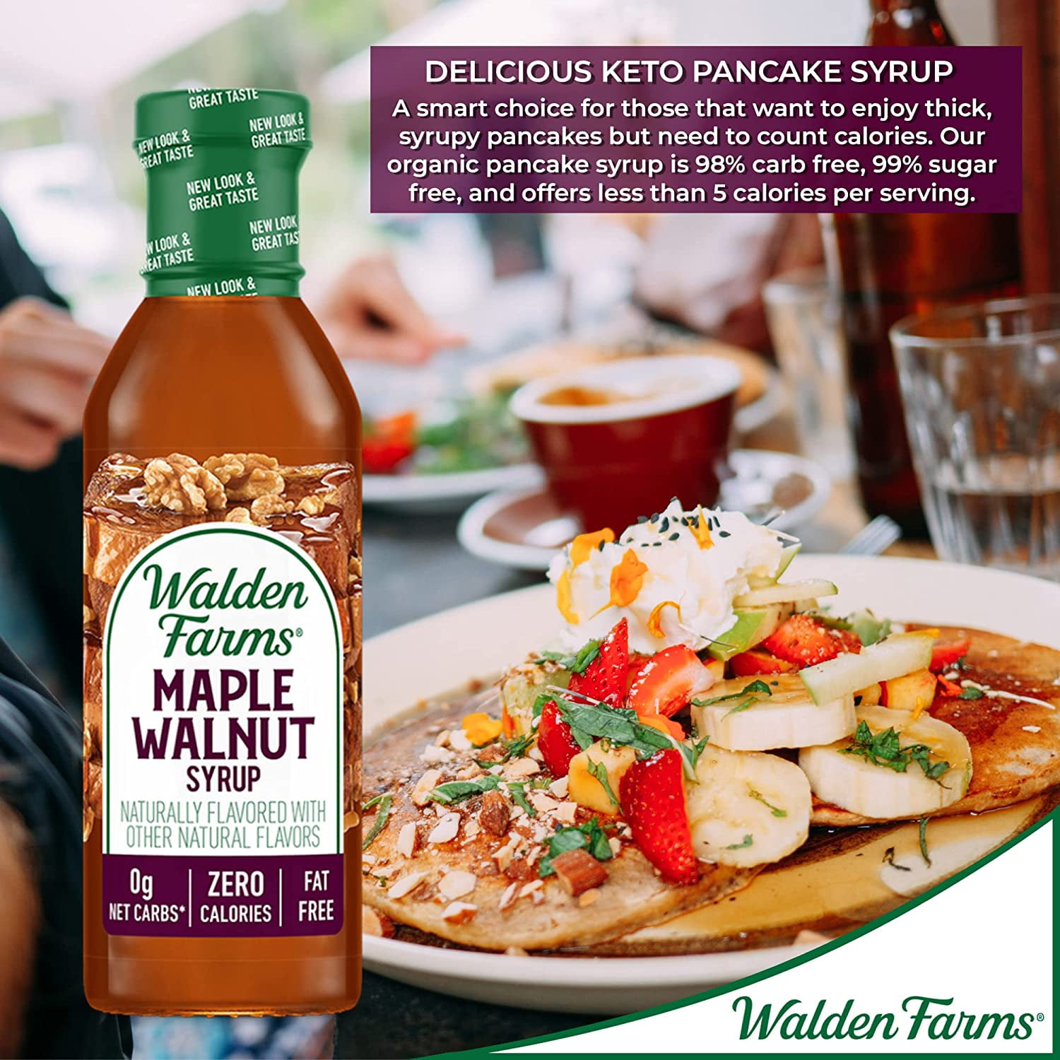 Buy Walden Farms Maple Walnut Syrup 12 fl oz Pack of 3 Online at Lowest