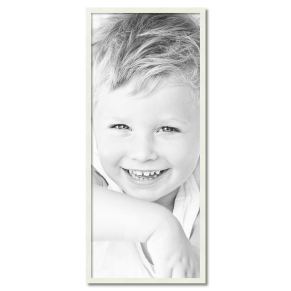 ArtToFrames 20" x 48" White Picture Frame, 20x48 inch White Wood Poster Frame (WOM-5138)
