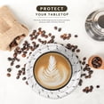 thumbnail image 5 of 8-piece coaster set, suitable for beverages, 4-inch large coasters protect tabletops from hot and cold drinks, multi-functional coasters, excellent home decorations, non-slip and easy to clean., 5 of 6