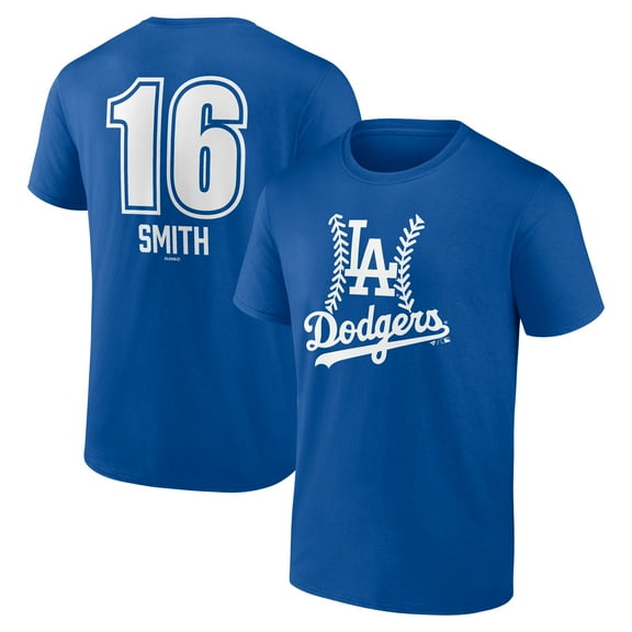 Men's Will Smith Royal Los Angeles Dodgers Fastball Player Name & Number T-Shirt