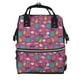 thumbnail image 1 of Disketp Summer Flamingo Mochila de Pañales de Gran Capacidad con Múltiples Bolsillos, Mochila de Viaje Multifuncional para Bebé, Unisex, Moderna y Resistente, 1 of 6