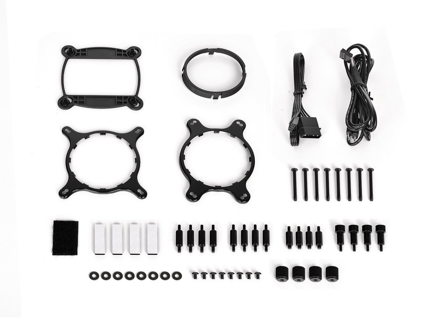 Thermaltake Floe Dual Riing RGB 280 TT Premium Edition PWM TR4 AM4 LGA1200 Ready AIO Liquid Cooling System 280mm High Efficiency Radiator CPU Cooler CL-W167-PL14SW-A, Black