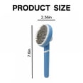 thumbnail image 2 of ACDANC Cat Brush for Shedding,Self Cleaning Cat Brushes for Indoor Cats,Dog Brush,Blue, 2 of 6