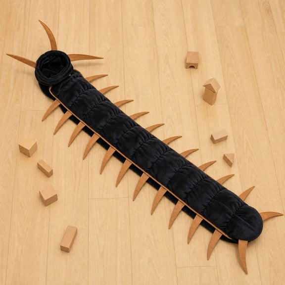 Gunhay Funny Centipede Halloween Cat Costume, 50" Adjustable Pet Cosplay for Parties, Brown