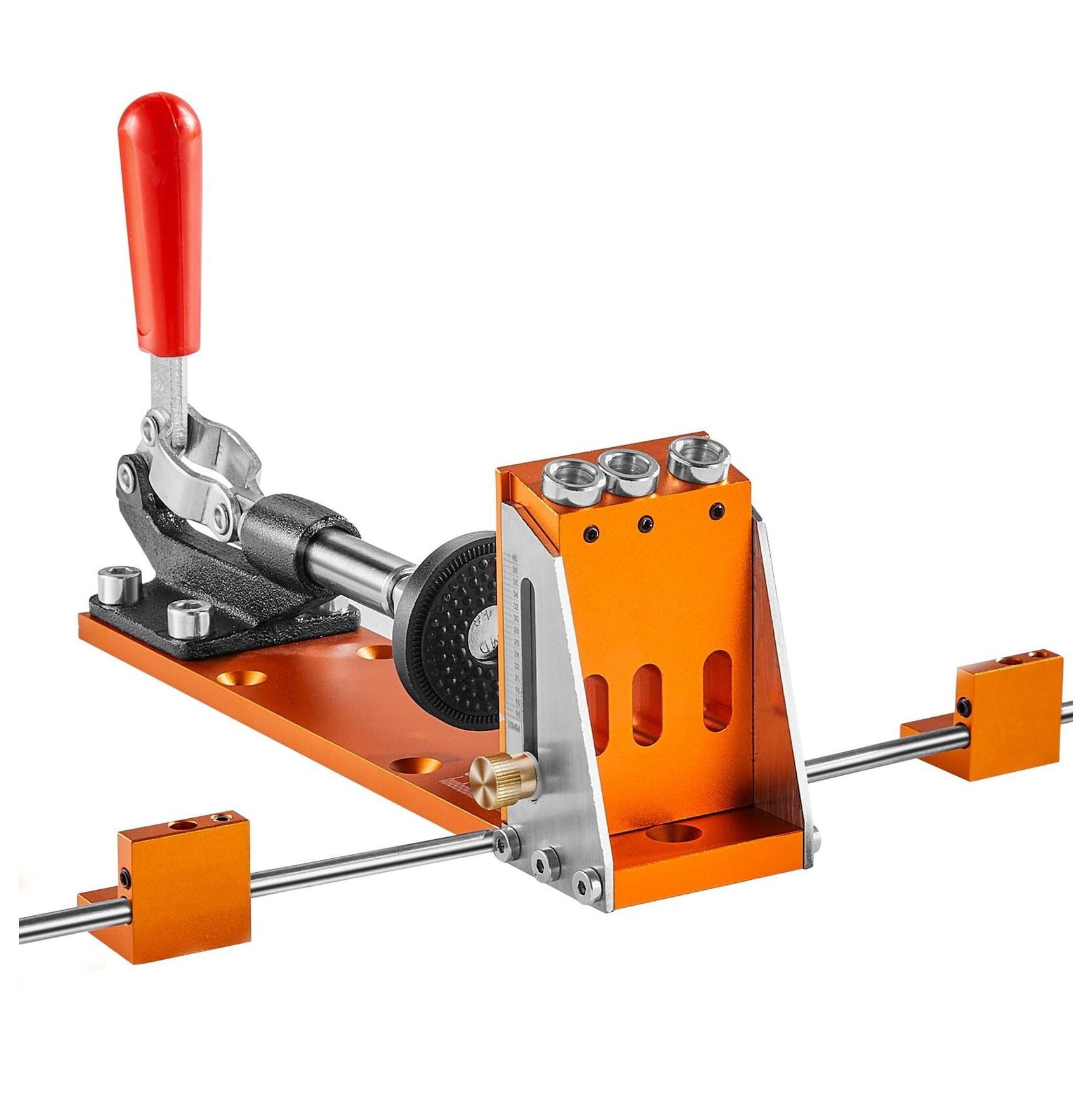 Pocket Hole Jig Set Joinery Woodworking System Adjustable Depth w/ Clamp