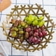 thumbnail image 3 of Vajilla cesta de almacenamiento de frutas, soporte de almacenamiento de metal para exhibición de alimentos, platos de dulces de cocina (dorado), 3 of 5
