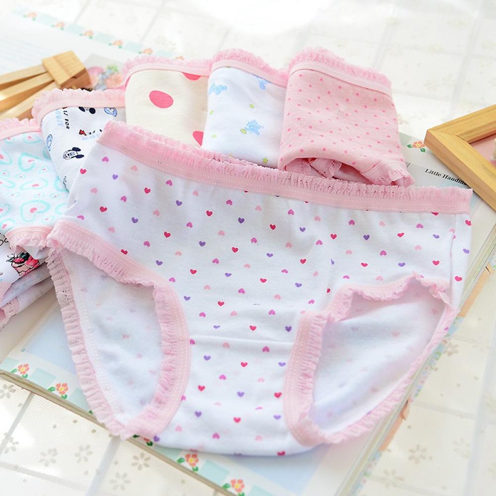 12 PCS Girls Cotton Brief Underwear Panties for Little Girls BY DA BOOM