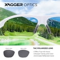 thumbnail image 4 of Xagger Polarized Lightweight UV400 Wrap Around Sport Sunglasses for Men Women Baseball Softball Running Glasses, 4 of 6
