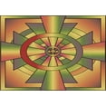 thumbnail image 1 of Ahgly Company Machine Washable Indoor Rectangle Transitional Sienna Brown Area Rugs, 2' x 3', 1 of 7