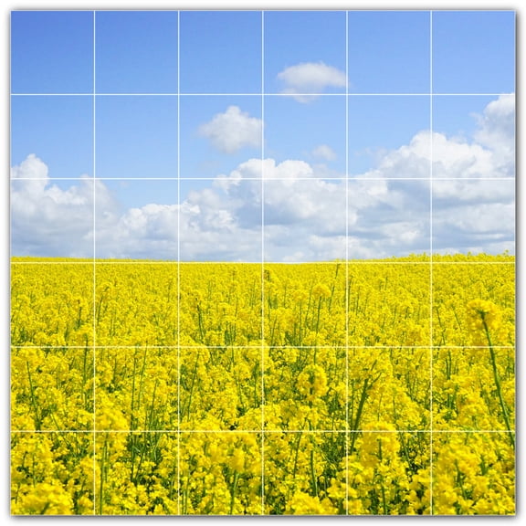 Picture-Tiles.com: Farm Ceramic Tile Wall Mural WAL500589-66L. 48"W x 48"H using (36) 8" x 8" Ceramic Tiles-Satin Finish