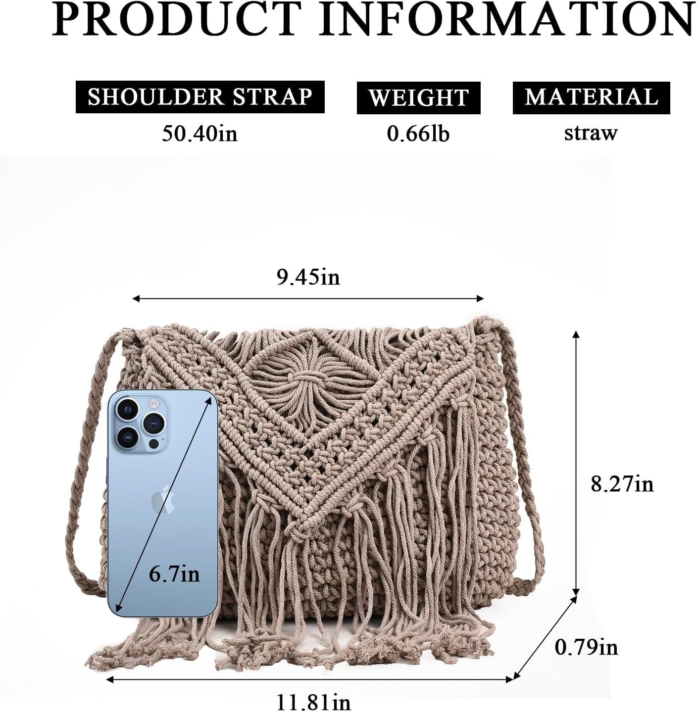LinYooLi Straw Crossbody Bags for Women, Summer Straw Purses and Handbags with Tassels Shoulder Clutch Bag for Vacation
