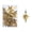 Gold, variant on Coffee Coffee Colour Christmas Tree Hanging Ornaments Plastic Plating Eight-Pointed Star For Tree Ornament