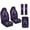 Black Cat Purple Forest Leaf, variant on Xixirimido Horse Red Roses Print Car Seat Covers for Front Seats 5Pcs Car Accessories with Seat Belt Covers & Center Console Cover Universal Fit for SUVs,Vans,Trucks,Sedans