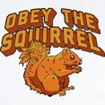 thumbnail image 2 of CafePress - Obey The Squirrel Long Sleeve Infant Bodysuit - Long Sleeve Cotton Baby Bodysuit, 2 of 4