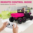 thumbnail image 2 of Ambifirner 24V Ride On Dump Truck Car for Big Kids 2 Seater XL, 4WD 6-Wheels Battery Powered Ride On Toy with Remote Control, 440W Powerful Motors, Dump Bed Electric UTV for Boys Girls, 2 of 7