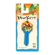 Hillman 5005175 Wackey Tropical House & Office Blank Single Sided Universal Key - Black, Pack of 6