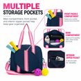 thumbnail image 5 of Waterproof Pickleball Paddle Bag for Men and Women, Large Capacity Tennis Bag with Adjustable Shoulder Strap and Zippered Paddle Compartment,M28, 5 of 7