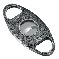 Visol Wild West Antique Silver Double Blade Cigar Cutter