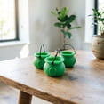 thumbnail image 3 of 6-Piece Mini Bucket Set: Portable candy buckets, Halloween decorations, and home decorâ for holiday parties,Green,5.5,Home, 3 of 7