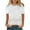 White, variant on Fesfesfes Tshirts Shirts for Women Graphic Women's Fashionable Printed Round Neck Short Sleeved Casual T-shirt Top Short Sleeve T Shirts for Women L(US:8)