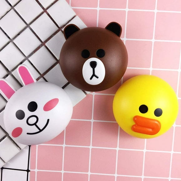 3 Pcs/Set Contact Lens Case, Cute Animal Contact Lens Case Rabbit, Bear and Duck, Travel Kit Easy Carry Mirror Container