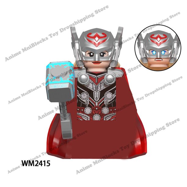 WM bloques Disney Anime ladrillos héroes Mini figuras de juguete de acción bloques de construcción ensamblar modelo juguetes muñecas cumpleaños niños regalos Dengxun unisex