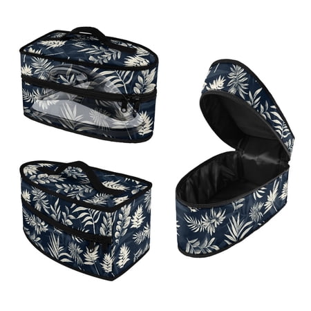 HELLHERO Dustproof Portable Carrying Case Travel Carrying Case Portable Tropical Leaf Print Christmas Bag Only
