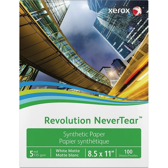 Xerox Revolution Laser Print Synthetic Paper, White