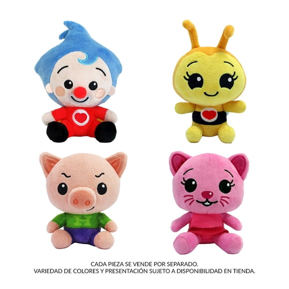 Peluche Basico 13 cm Plim Plim Clásico Varios Modelos 1 Pieza