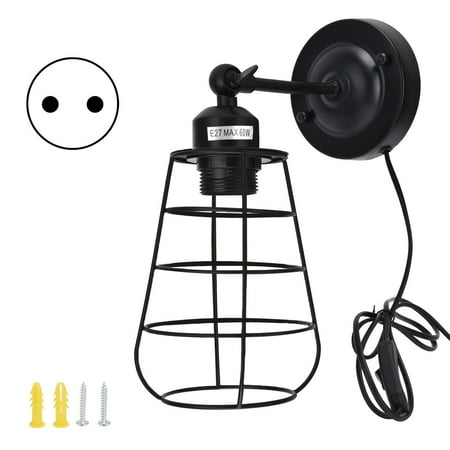 

Wall Light Wall Lamp Wear Resistant 85-250V Easy Installation Black For Coffee Shop For Living Room For Corridor EU E27