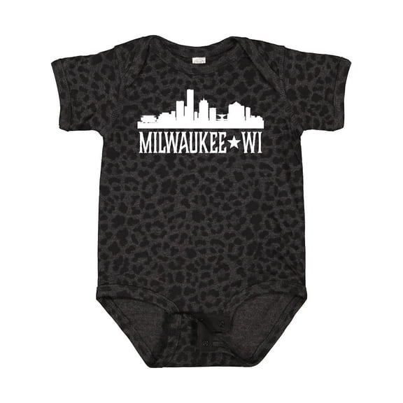 Inktastic Milwaukee Wisconsin Skyline Wi Cities Boys or Girls Baby Bodysuit