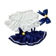 thumbnail image 3 of EHJRE 3 Pieces Dolls Dress Suit Costume Ornament Casual Outfits Cute Handmade Clothing blue, 3 of 9