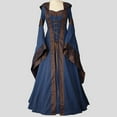 thumbnail image 5 of NMMUED Halloween Outfits for Women Masquerade Party Dress Halloween Costumes Gothic Dress Victorian Dress for Women Masquerade Costumes for Women Halloween Costumes Women Blue L, 5 of 7