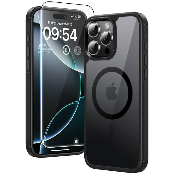 Funda TAURI 3 en 1 para iPhone 16 Pro Max con 2 protectores de pantalla