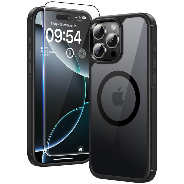 Funda TAURI 3 en 1 para iPhone 16 Pro Max con 2 protectores de pantalla
