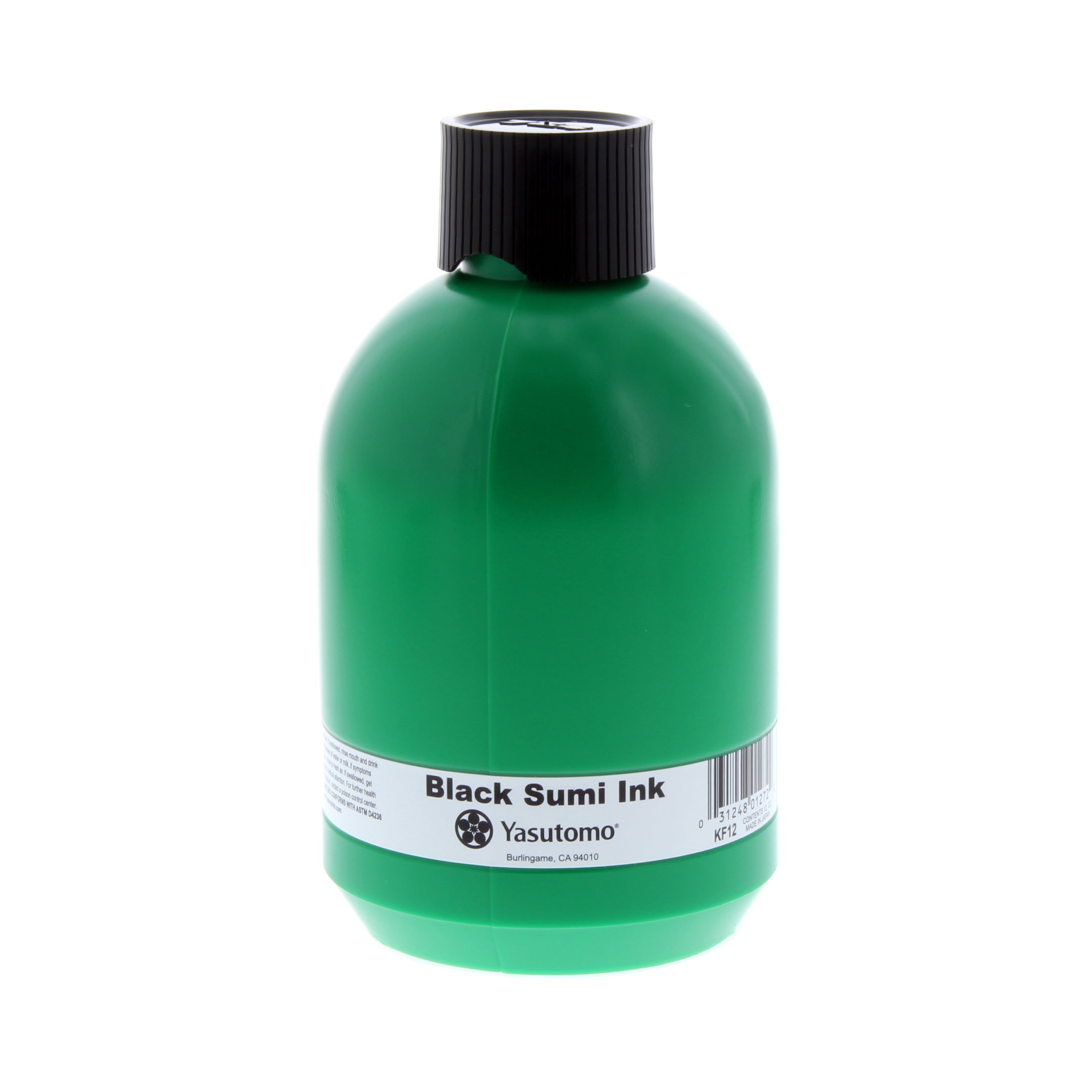 Yasutomo Liquid Sumi Ink, Black, 12 oz