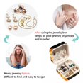 thumbnail image 4 of Thanksgiving Pumpkin Leaves Travel Portable Square Organizer Box: Earring Organizer & Jewelry Display for Girls and Women, 4 of 6