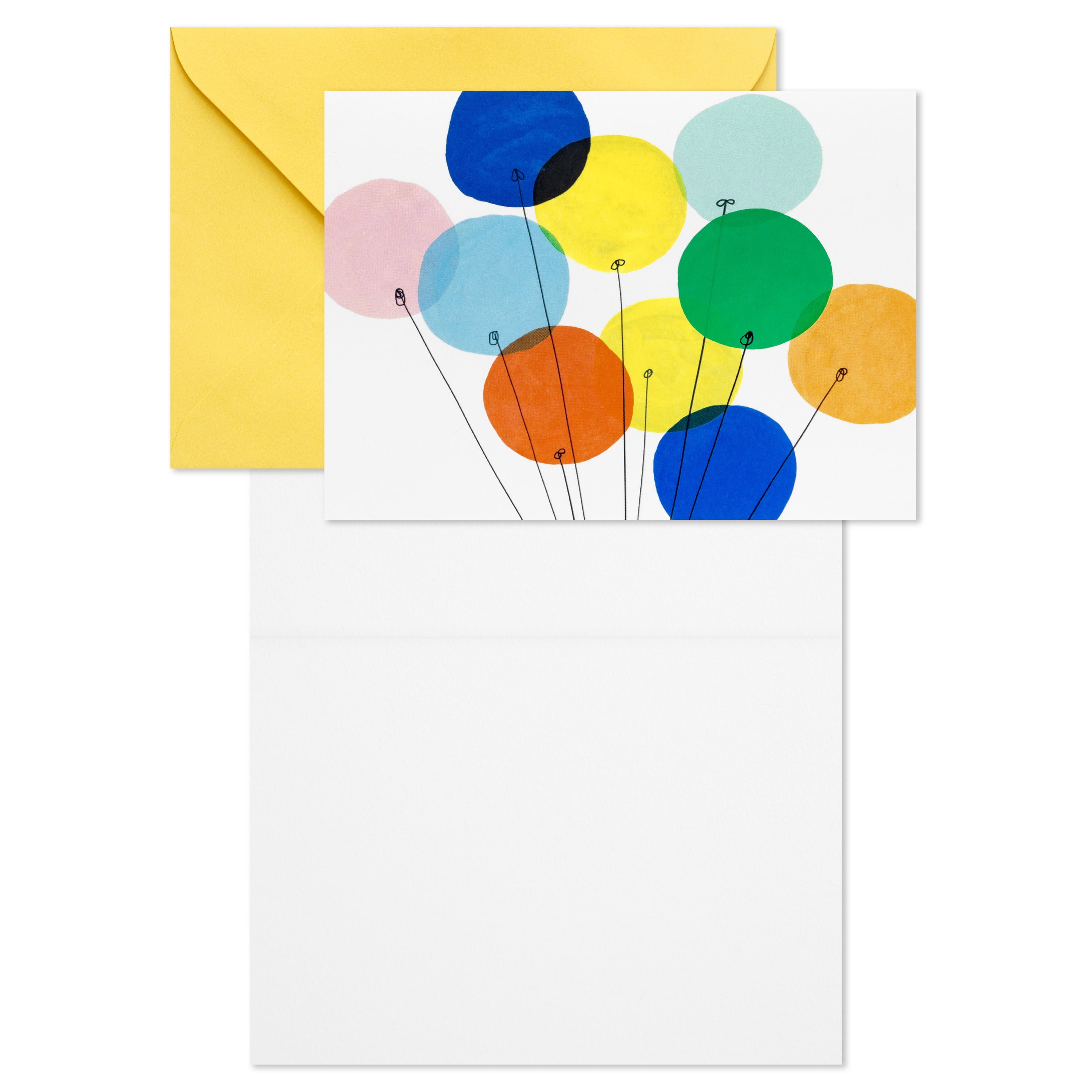 Hallmark Blank Notes (Colorful Balloons), 20 Count