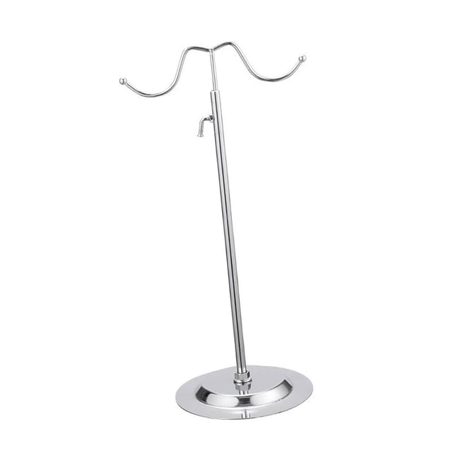 Expositor de bolsos con altura ajustable, soporte para carteras, soporte para bolsos de metal Base 17cm