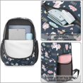 thumbnail image 4 of Unicorn and Rainbow Blue Pattern 17" School Backpacks for Teens,Waterproof Oxford Fabric,S-Shape Padded Straps for School,Travel,Hiking,Camping, 4 of 6