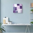 thumbnail image 6 of Canvas Print Wall Art Oil Paintings Abstract Graffiti Purple Gray Art Picture Prints Artwork for Living Room Kitchen Bathroom Bedroom,Stretched and Framed Ready to Hang,Color Block Gradient Texture, 6 of 9