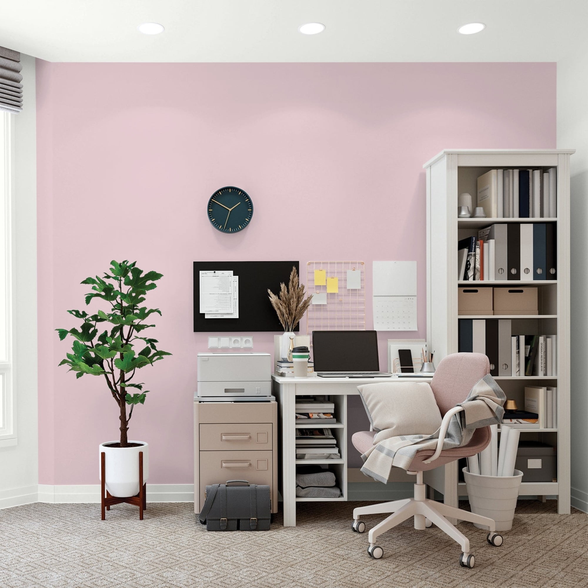 Glidden Fundamentals Rose Cloud / Pink, Flat Interior Paint, 1 Quart