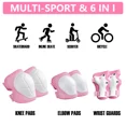 thumbnail image 4 of Rirool Kids Protective Gear Set - Knee Pads, Elbow Pads, and Wrist Guards for Skating, Cycling, Rollerblading, Scooter - Toddler to Teen Size (3-10 Years), 4 of 9