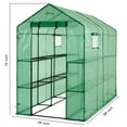 thumbnail image 5 of Machrus Ogrow Premium PE Greenhouse Replacement Cover for Your Outdoor Walk in Greenhouse - Green - Fits Frame 98"L x 49"W x 75"H, 5 of 5