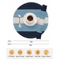thumbnail image 6 of 13 Inch Round Placemats Set of 6, Green Wood Grain Non Slip Heat Insulation PP Table Mats, Rustic Retro Wooden Plank Farmhouse Washable Place Mats for Kitchen Dining Party Table Decor, 6 of 7