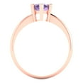 thumbnail image 4 of Clara Pucci 14K Rose Gold 1.5ct Alexandrite Solitaire Ring for Women, 4 of 7