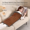 thumbnail image 5 of MARNUR 18"x33" Weighted Heating Pad for Full Body Relief, 4lb ExtraWeight, 6 Heat Levels, 2H Auto-off, Gray, 5 of 12