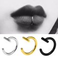thumbnail image 3 of LEEYNEER Lip Rings Fake Spring Clip On Nose Rings Fake Lip Hoop Rings Piercing Body, 3 of 9
