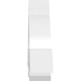 thumbnail image 3 of 36"W x 13 1/2"H x 4"D x 4"F, 9/12 Pitch, Ericson Architectural Grade PVC Gable Bracket, 3 of 8